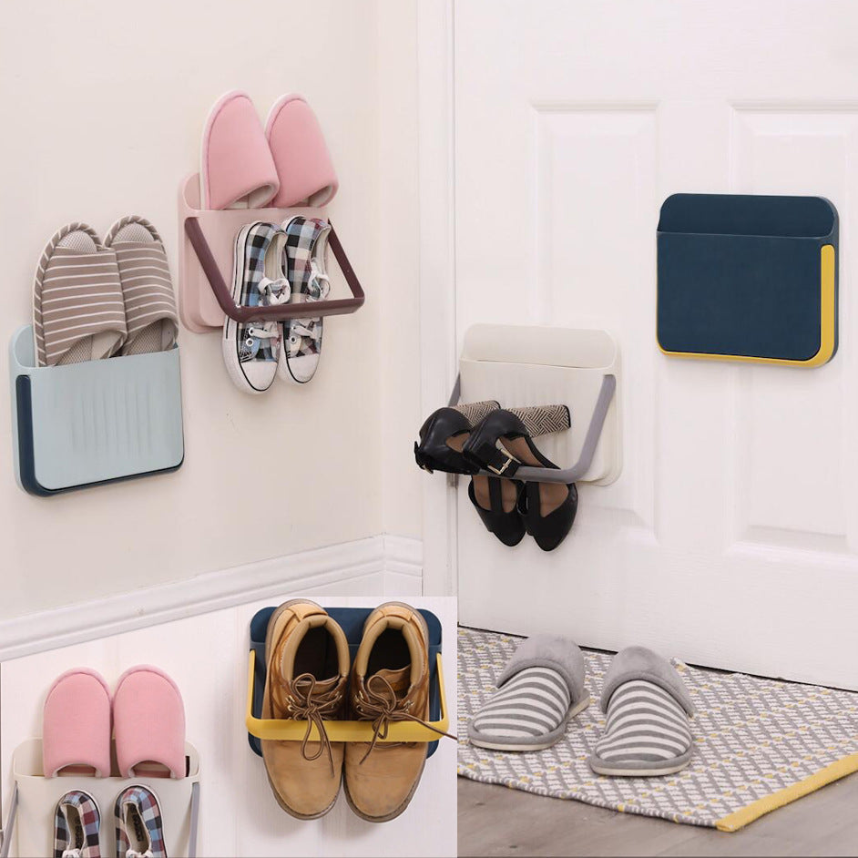 Wall-Mounted Shoe Rack Household Daily Shoe Storage Box