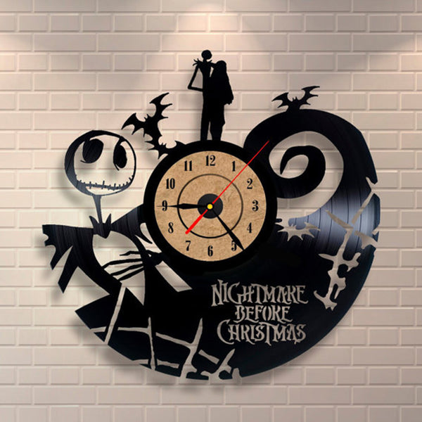 Fashion Creative Cat Vinyl Record Wall Clock Decoration Room Ultra Quiet Quartz Wall Clock