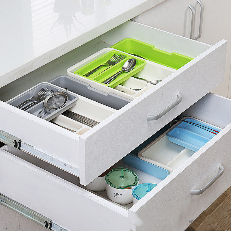 Separate Tableware Organizer Drawer Organizer Storage Box Knife  Fork  Chopsticks Spoon Kitchen Rack