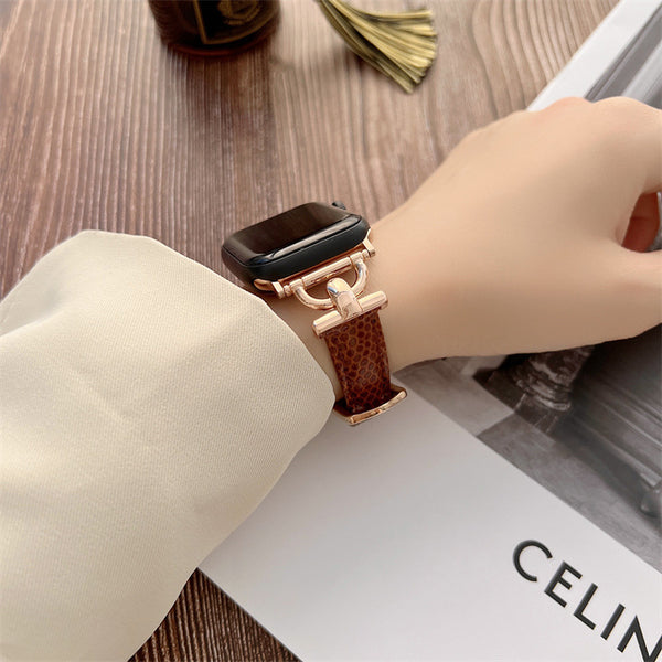 Fashionable Small Waist Metal Leather Strap