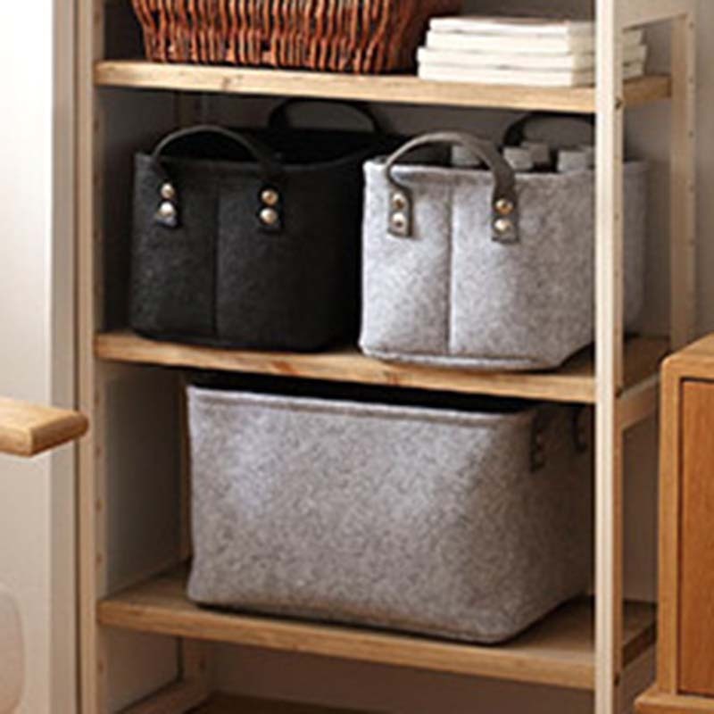 Felt storage basket