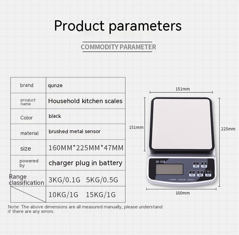 Multifunctional Electronic Waterproof Household Charging Kitchen Baking Scale