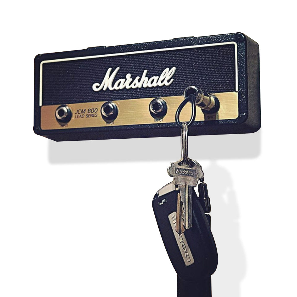 Key Holder,Wall Mounting Guitar Amp Key Hooks for Musician Lovers, JCM800 Keychain Including 4 Pieces Key Ring.