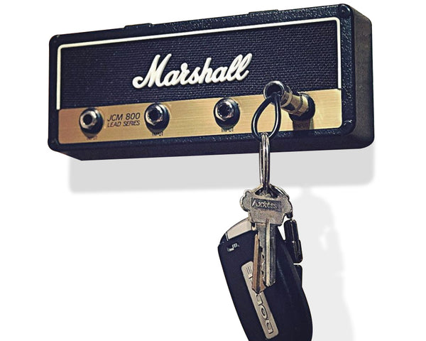 Key Holder,Wall Mounting Guitar Amp Key Hooks for Musician Lovers, JCM800 Keychain Including 4 Pieces Key Ring.