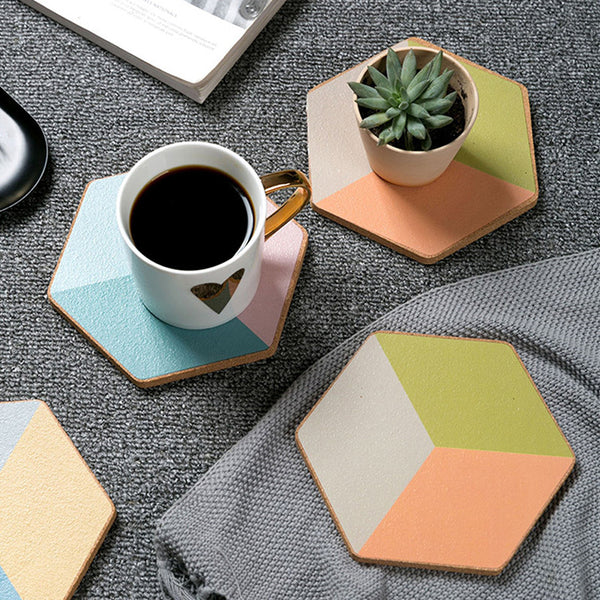 Geometric casserole insulation placemat