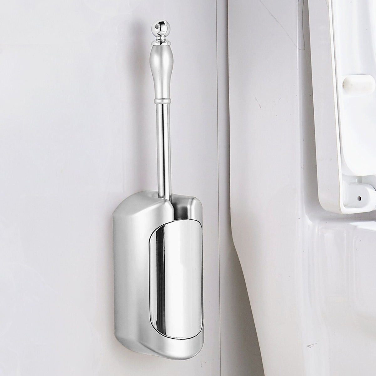 Wall-mounted toilet-free toilet brush set