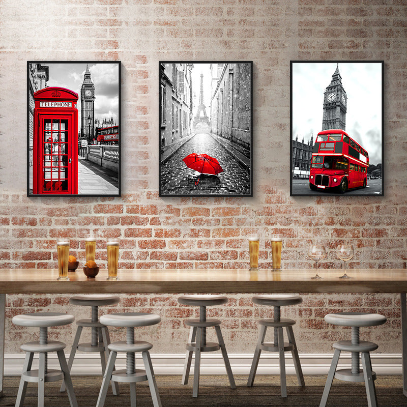 London Street Architectural Decoration Painting