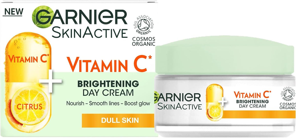 Vitamin C Brightening Day Cream 50Ml, Face Moisturiser to Nourish Skin, Smooth Lines & Boost Glow, with Vitamin C and Super Citrus for Radiant, Healthy Skin