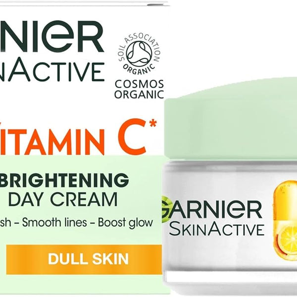 Vitamin C Brightening Day Cream 50Ml, Face Moisturiser to Nourish Skin, Smooth Lines & Boost Glow, with Vitamin C and Super Citrus for Radiant, Healthy Skin