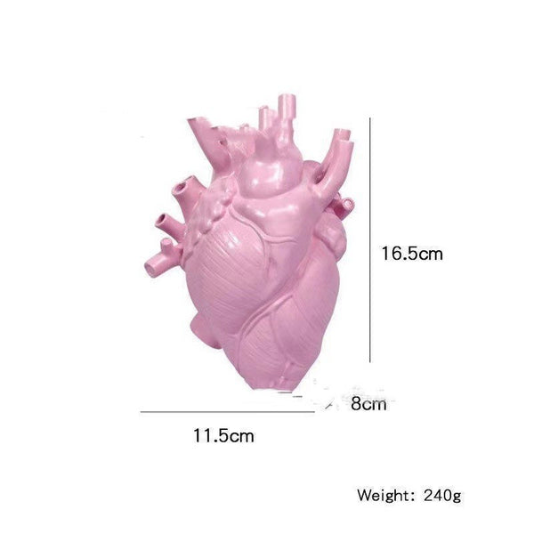 Heart Vase Resin Decorations Model Room Table