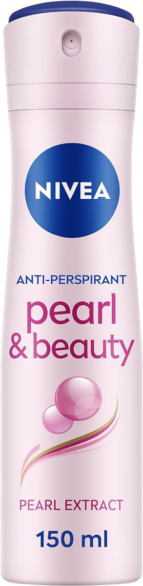 Pearl & Beauty Anti-Perspirant Deodorant Spray (150Ml), Women'S Deodorant with 48H Sweat and Odour Protection, Anti-Perspirant Spray for Women with Pearl Extracts