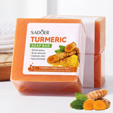 Turmeric Soap,Nature Turmeric Soap,Pure Turmeric Handmade Soap Bar for Face & Body，Dark Spot Corrector Remover,Moisturizing Erase Fine Lines,Firming，Friendly Vegan&Cruelty Free (1 PCS)