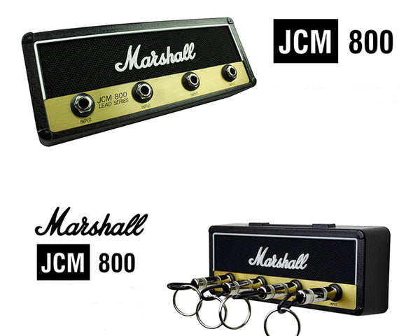 Key Holder,Wall Mounting Guitar Amp Key Hooks for Musician Lovers, JCM800 Keychain Including 4 Pieces Key Ring.