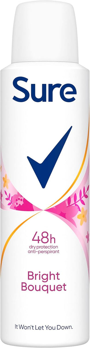 Bright Bouquet Anti-Perspirant Aerosol 48H Protection against Sweat and Odour Motionsense Technology Deodorant 6X 150 Ml