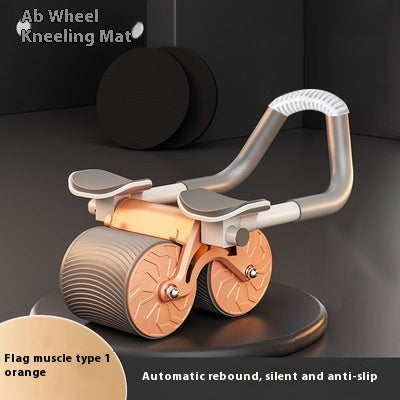 Flat Support Abdominal Wheel Automatic Rebound Roll Abdominal