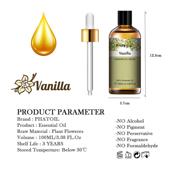 Vanilla Aromatic Essential Oil Natural