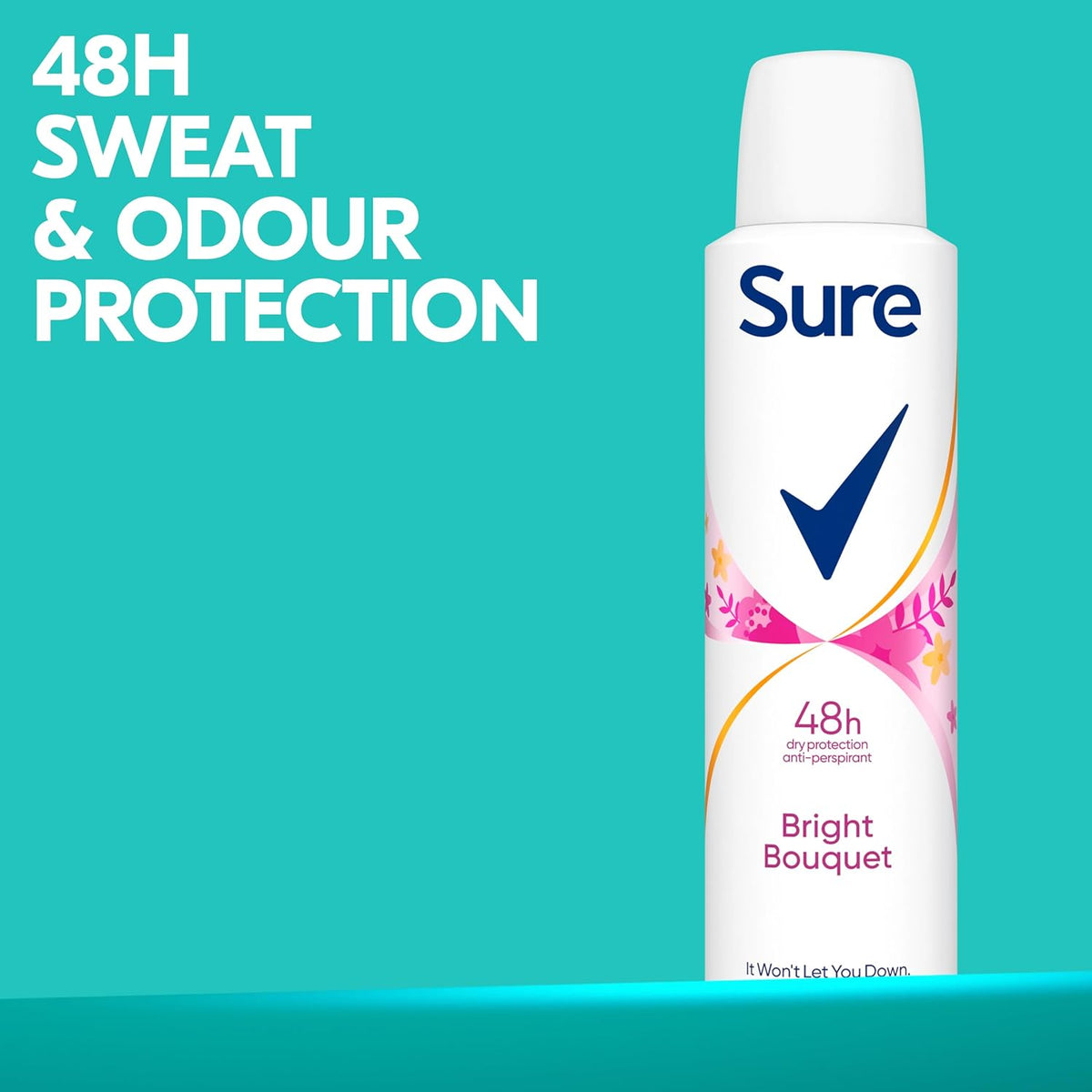 Bright Bouquet Anti-Perspirant Aerosol 48H Protection against Sweat and Odour Motionsense Technology Deodorant 6X 150 Ml