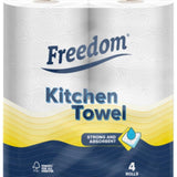 Kitchen Tissue Towel Rolls 6 Packs of 4 Rolls (24 Rolls)