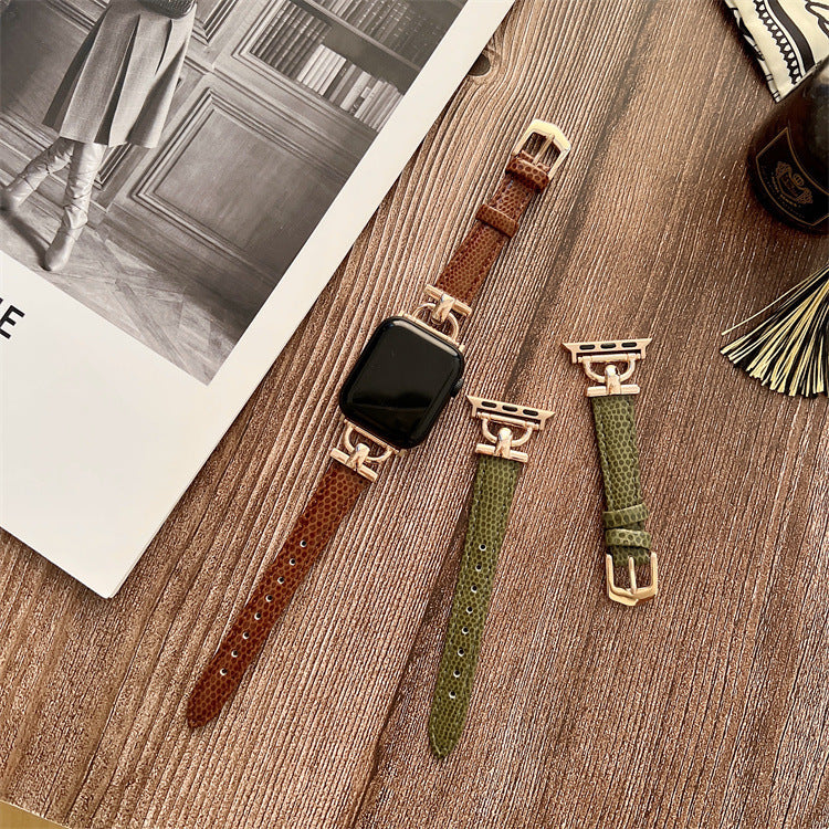 Fashionable Small Waist Metal Leather Strap