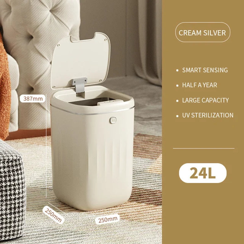 13L Touchless Smart Trash Can for Kitchen and Bathroom