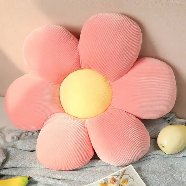 Colourful Flowers Plush Pillow