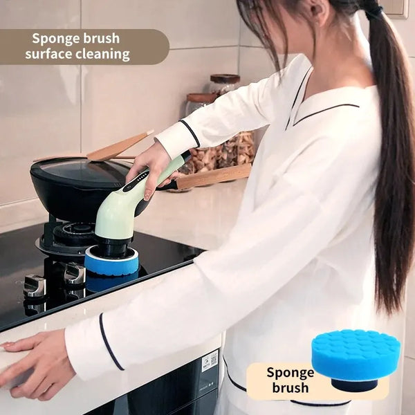 Wireless Electric Cleaning Brush - Multifunctional Household Rotating Cleaning Machine