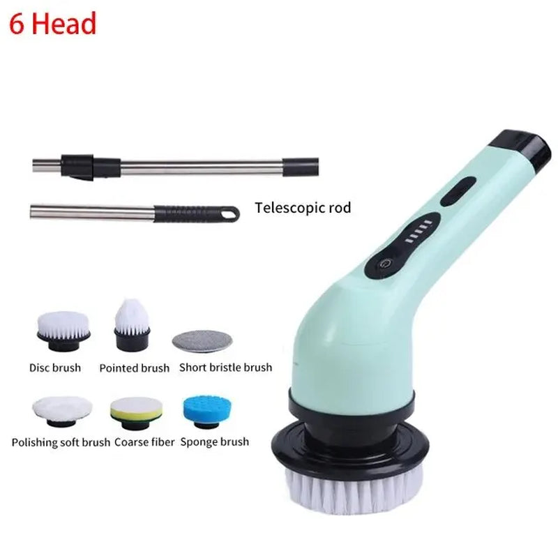 Wireless Electric Cleaning Brush - Multifunctional Household Rotating Cleaning Machine