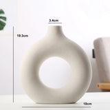 Circular Hollow Ceramic Vase