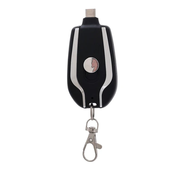 Portable Keychain Charger Compatible with Android 1500mAh Durable Key Chain Phone Charger Type-C