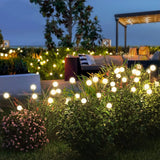 Garden Lights-New Upgraded Solar Powered Firefly Lights Outdoor Waterproof Vibran Garden Lights for Decorationi