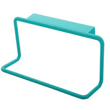 1Pcs Plastic Hanging Holder Multifunction Towel Rack Cupboard Cabinet Door Back Home Storage Organizer Kitchen Accessories