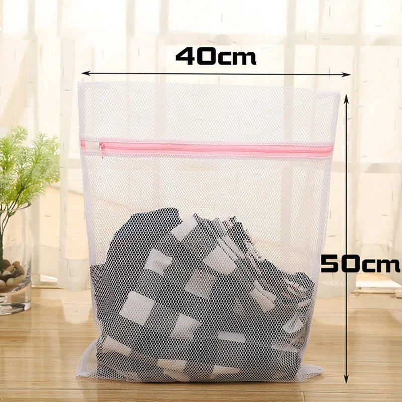 3 Size Fine and Coarse Net Zippered Laundry Wash Bags For Delicates Clothing