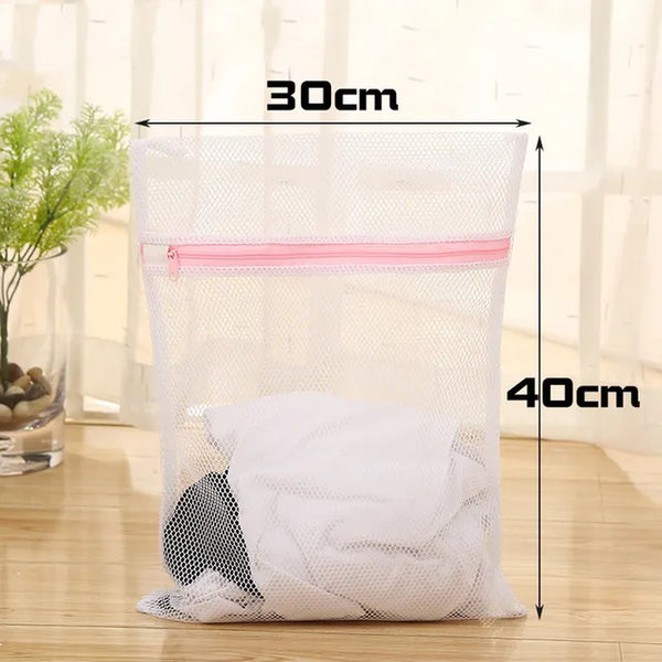 3 Size Fine and Coarse Net Zippered Laundry Wash Bags For Delicates Clothing