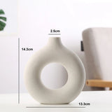 Circular Hollow Ceramic Vase