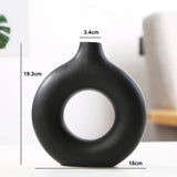 Circular Hollow Ceramic Vase