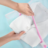 3 Size Fine and Coarse Net Zippered Laundry Wash Bags For Delicates Clothing
