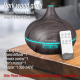 Wood Grain Aromatherapy Essential Oil Diffuser - 500ml