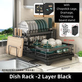  Dish Drying Rack with Storage for Bowls, Knives, and more