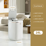 13L Touchless Smart Trash Can for Kitchen and Bathroom