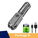 Powerful USB Rechargeable LED Flashlight