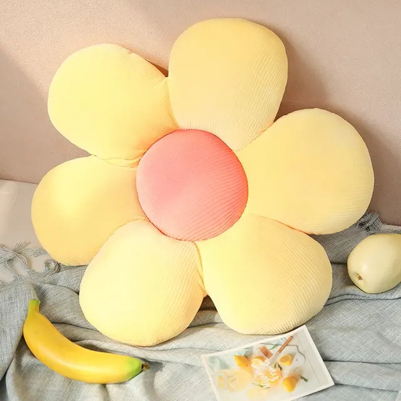 Colourful Flowers Plush Pillow