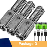 Powerful USB Rechargeable LED Flashlight