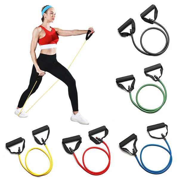 5 Levels Workout Resistance Stretch Bands with Handles