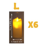 6Pcs Flameless LED Tealight Electric Candles for Events