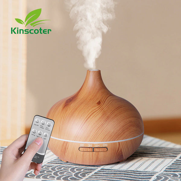 Wood Grain Aromatherapy Essential Oil Diffuser - 500ml