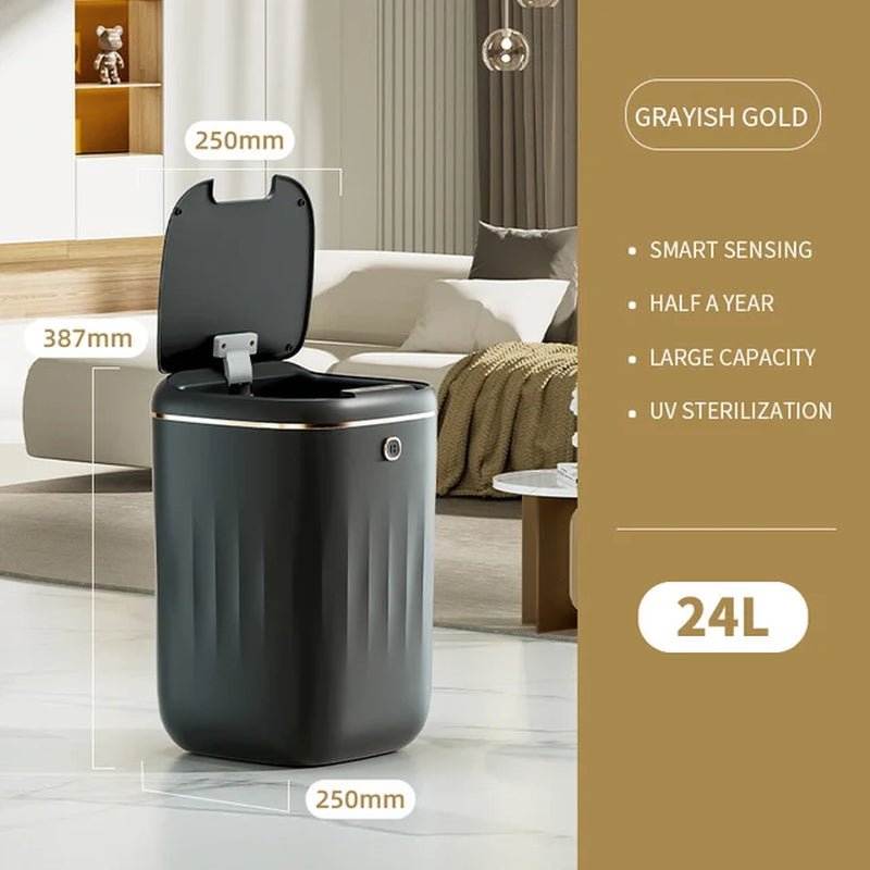 13L Touchless Smart Trash Can for Kitchen and Bathroom