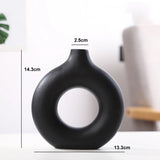 Circular Hollow Ceramic Vase